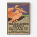 Vintage-Poster Zoo Berlin Wanddekoration Pelikan