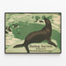Vintage-Poster Zoologischer Garten Elberfeld - Tierische Wanddekoration — gerahmtes Bild an der Wand