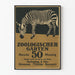 Vintage-Poster Zebras Zoologischer Garten Militärkonzert