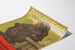 Vintage-Poster Zoologischer Garten mit rauchendem Affen
