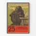 Vintage-Poster Zoologischer Garten mit rauchendem Affen