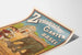 Vintage-Poster vom Basler Zoo mit Elefant und Besucherinnen