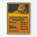 Vintage-Poster Löwe Zoologischer Garten Militärkonzert