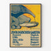 Vintage-Dekorposter Garten Zoologischer Garten mit Ameisenbär und Militärkonzert