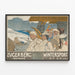 Vintage-Poster Zugerberg Wintersport Schweiz — gerahmtes Bild an der Wand
